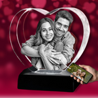 3D Crystal Heart Gift for Valentine's Day